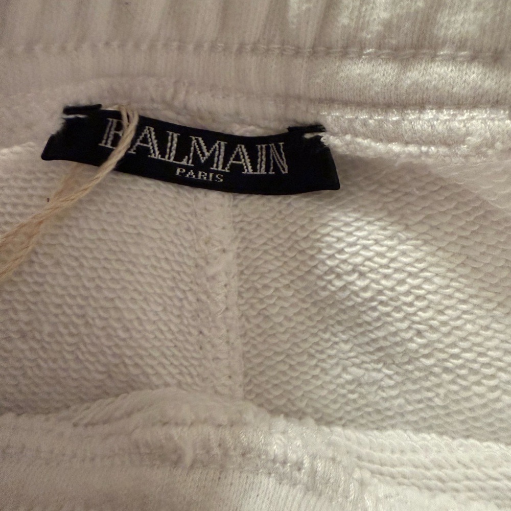 Balmain White Ribbed Jeggings - Picture 3 of 7
